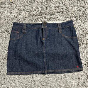 2000s Denim Mini Skirt Size 11 Brand: Lost Girl